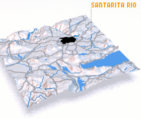 3d view of Río Santa Rita